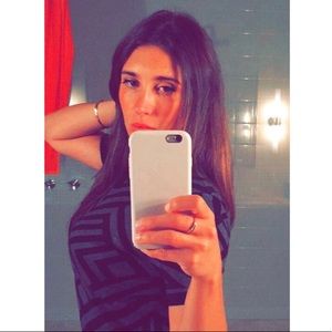 Two piece geometric cocktail dress